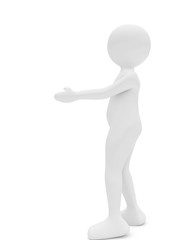 woman standing with her hand outstretched to embrace