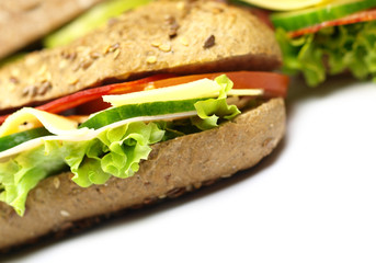 Healthy sandwich detail