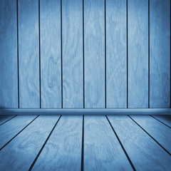 Wooden blue interior