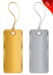Gold and silver tags