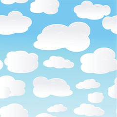 vector seamless background with sky