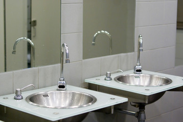 Washbasin in the toilet