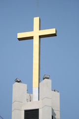 Christian church cross, Thailand.