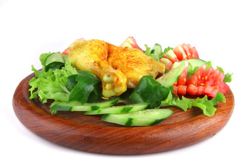 roasted chicken drumstick