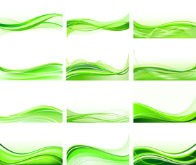Set of abstract backgrounds vector