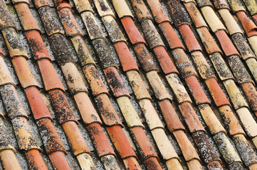 An old tile roof