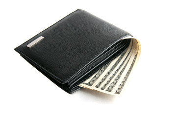 wallet with dollars