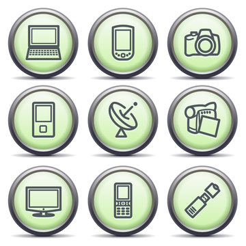Icons with green buttons 16