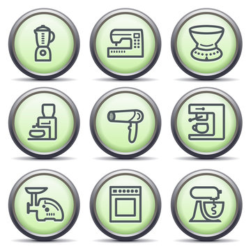 Icons with green buttons 19