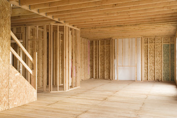 Partially Constructed House Interior
