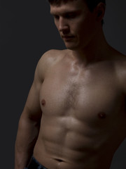 Fototapeta premium Portrait of Beautiful Sexy Man