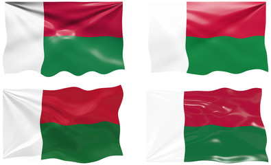 Obraz premium Flag of Madagascar