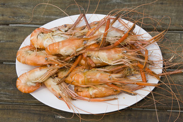 Boiled shrimp