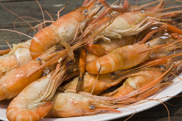 Boiled shrimp