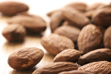 Heap of almonds