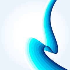 Abstract striped wave. © Vitalii Tumanian