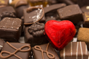 Heart chocolates
