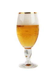 beer bubbles in the glass