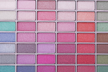 Big eye shadow kit as a background