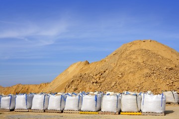 sandbag white big bag sand sacks quarry