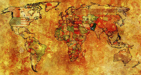 pakistan on world map