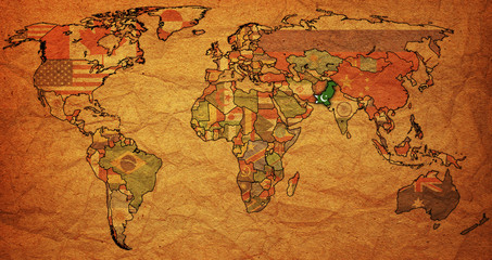 pakistan on world map