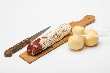 salame e mozzarella passita