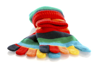 Obraz na płótnie Canvas colorful toe socks