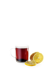 cup of tea and  lemon