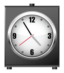 Classic alarm clock - vector illustration.