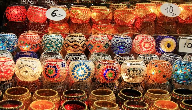 Authentic Turkish Lamps in Grand Bazaar