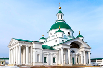 Fototapeta na wymiar Cathedral of St Dmitry of Rostov in Spaso-yakovlevsky monastery