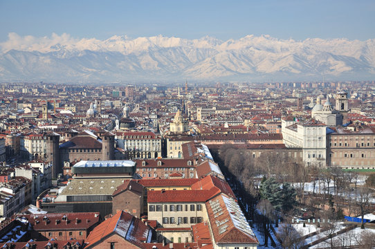 View over Turin, Italy