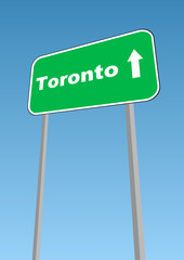 Toronto, Canada roadsign