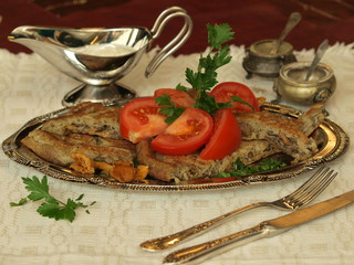 STEAMED DISHES MUSHROOM OMELETTE © Marek Klimek