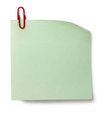 Sticker and clip isolated on the white background