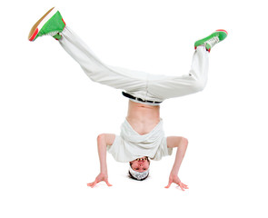 cool hip hop style dancer.breakdance