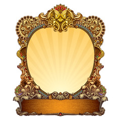 hand drawn ornate frame