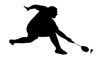 badminton silhouette