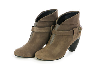 Woman shoes isolated on the white background