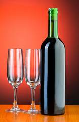Wine glasses against background