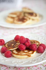Raspberry pancakes