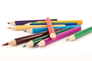 Coloured pencils.