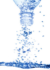 water in the bottle