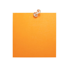 mémo orange punaise translucide blanche