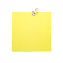 mémo jaune punaise translucide blanche