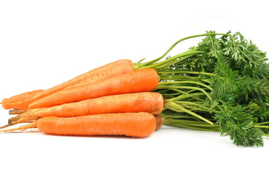 carrots with leaves