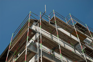 Wärmedämmung an Wohnhaus