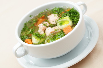 Salmon soup