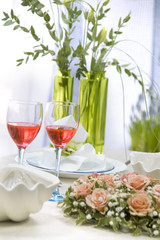 two glasses of wine